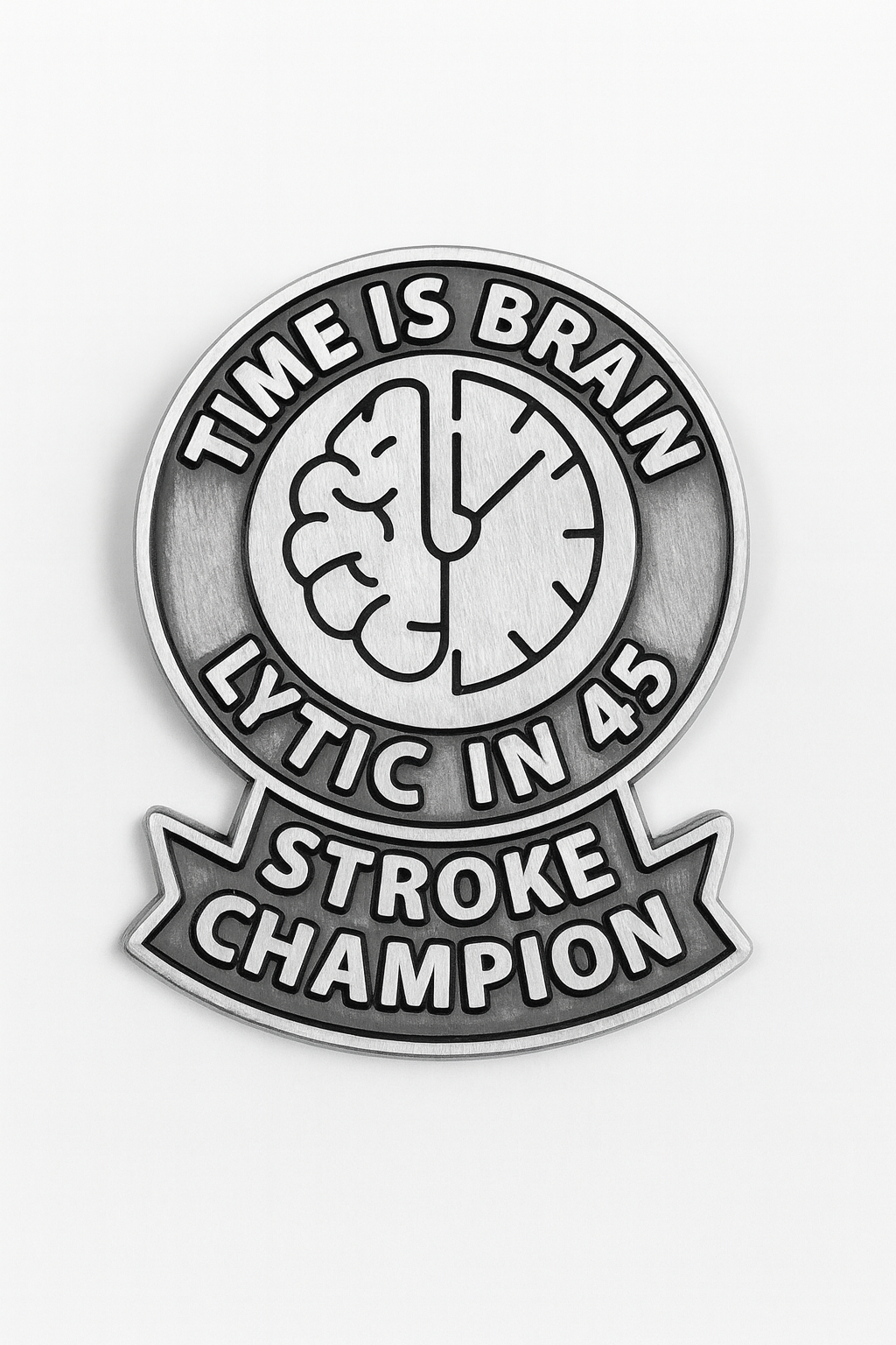 Stroke Team Lapel Pins: Gold, Silver, Bronze - Door-to-Lytic Recognition. Military Clutch Back - Image 6